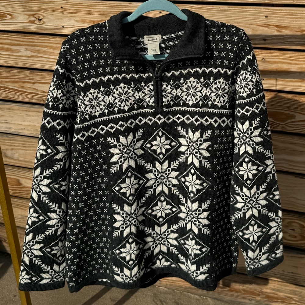 L.L. Bean Men’s Snowflake Sweater